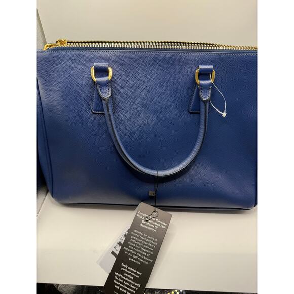 Prada Galleria Saffiano Leather Bag in Blue - Picture 3 of 12